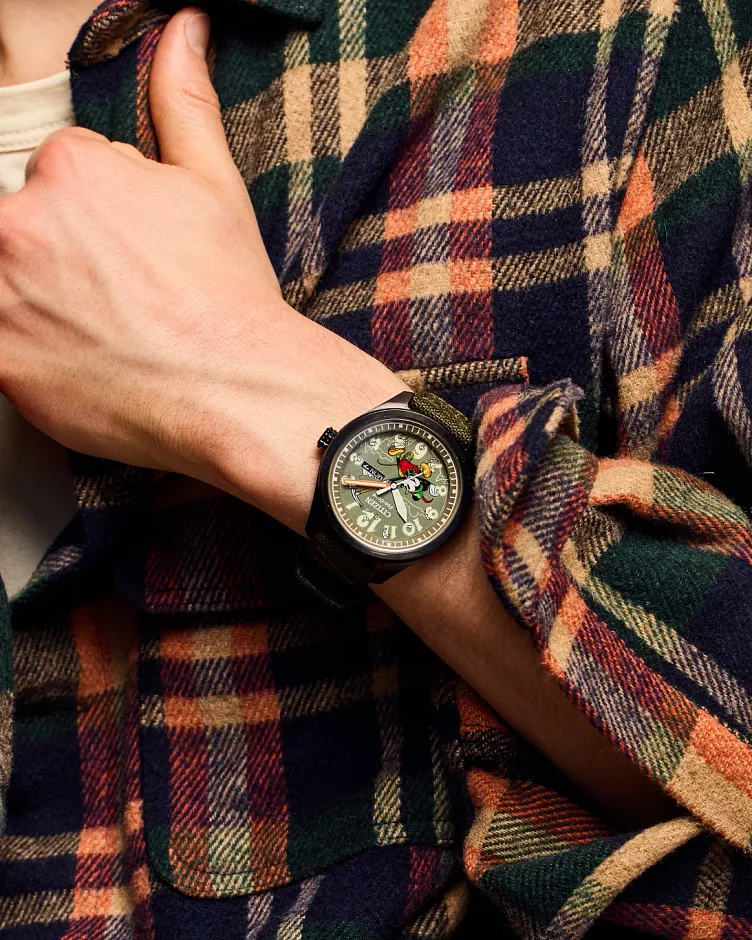 Alpine Mickey Mouse Green Dial CORDURA® Strap AW0148-47W | CITIZEN Alpine Mickey Mouse Green Dial CORDURA® Strap AW0148-47W | CITIZEN